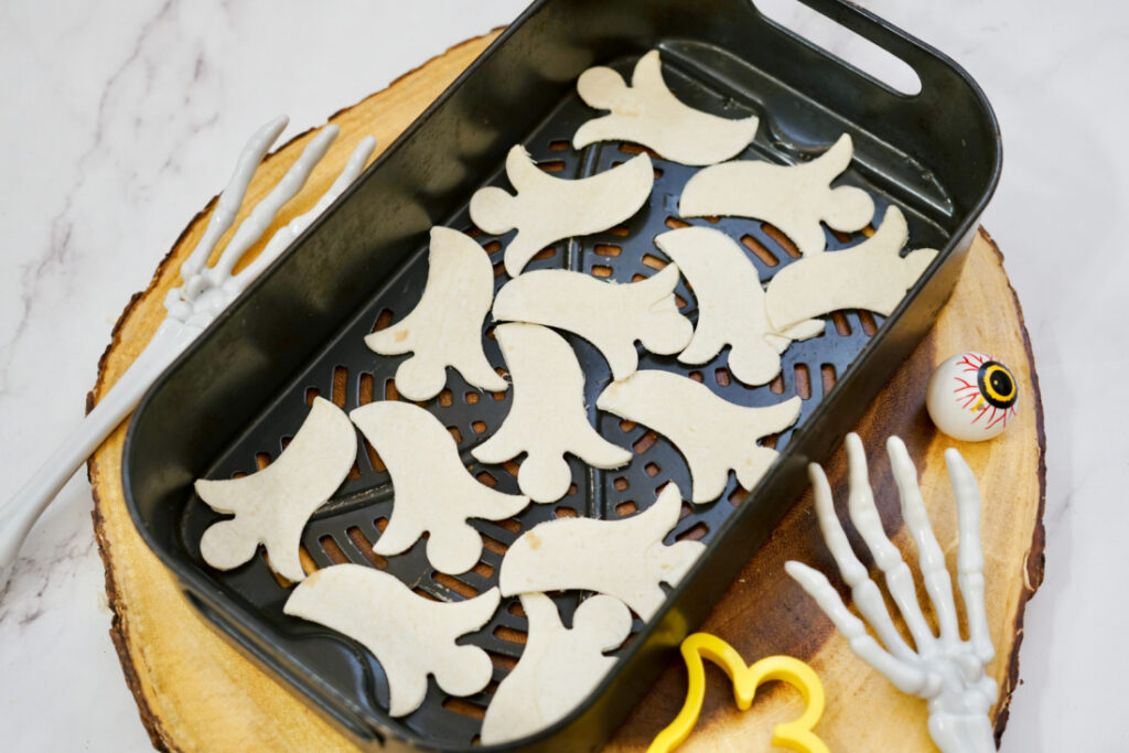 Halloween Air Fryer Tortilla Chips