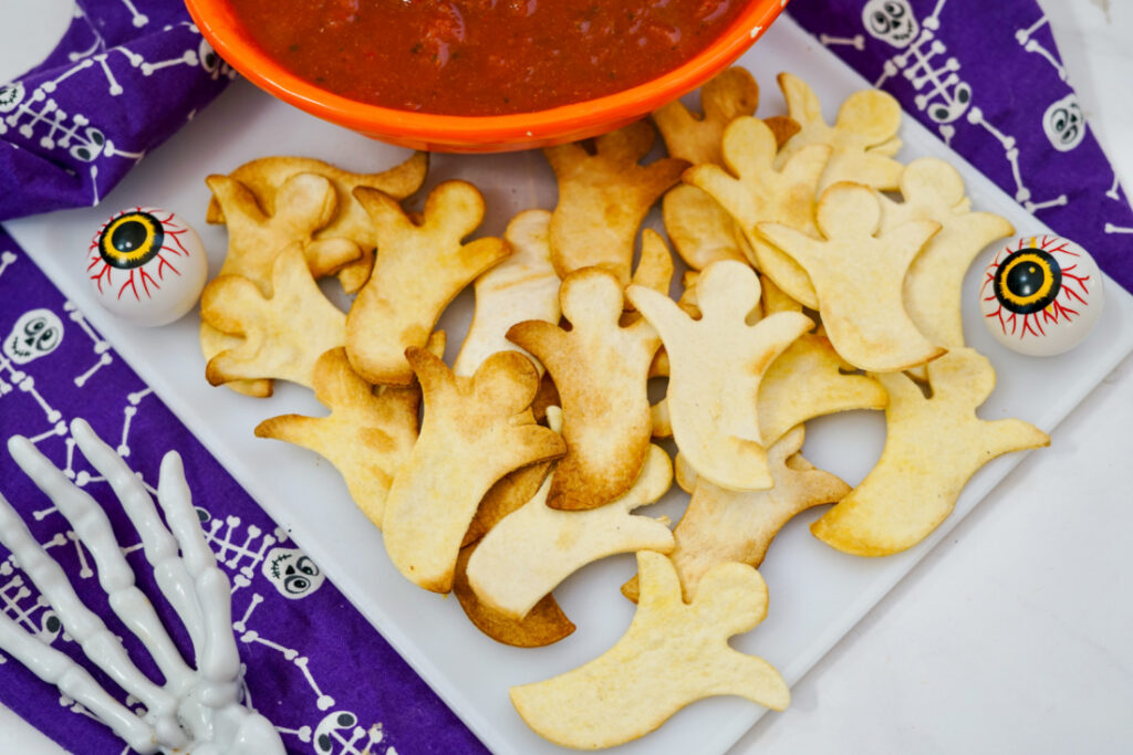 Halloween Air Fryer Tortilla Chips